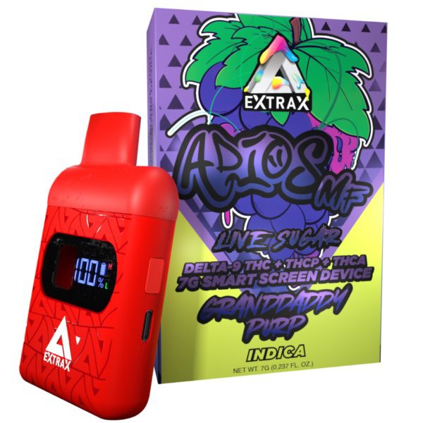 Delta Extrax Adios MF Disposable 7 Grams - Granddaddy Purp (Indica)