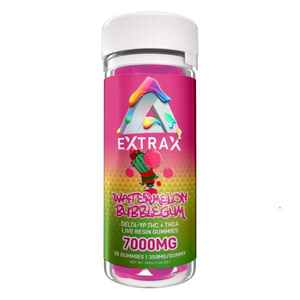 Delta Extrax Adios Gummies 7000mg - Watermelon Bubblegum Flavor