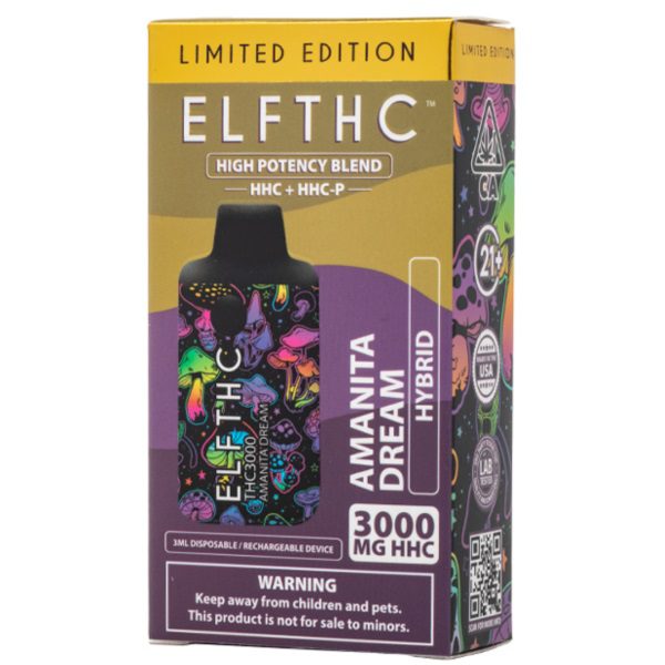 ELF THC High Potency Blend Disposable 3G - Amanita Dream (Hybrid, HHC, HHCP)