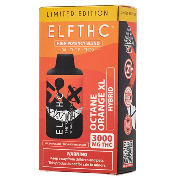 ELF THC High Potency Blend Disposable 3G - Orange Octane XL (Hybrid)