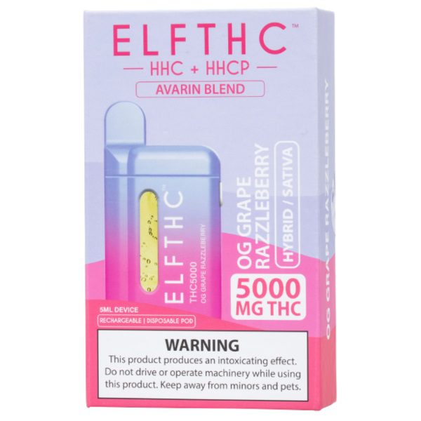 ELF THC Avarian Blend Disposable 5G - OG Grape Razzleberry (Hybrid)