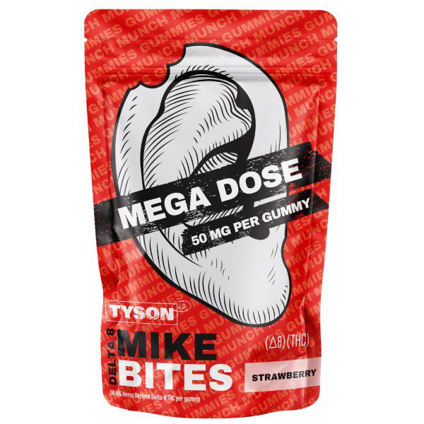 Tyson 2.0 Delta 8 Mega Bites 1000mg - Strawberry