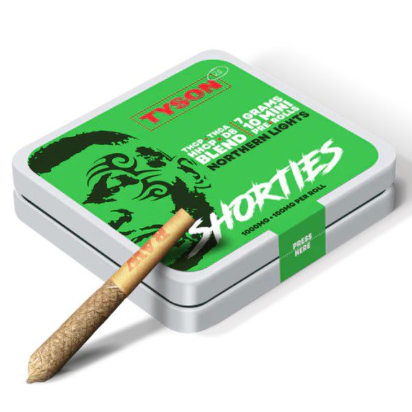 Tyson 2.0 THC-P Blend Shorties 7G | 10pk - Northern Lights