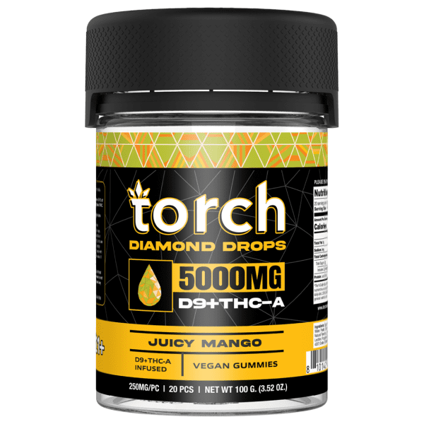 Torch Diamond Drops Gummies 5000mg - Juicy Mango