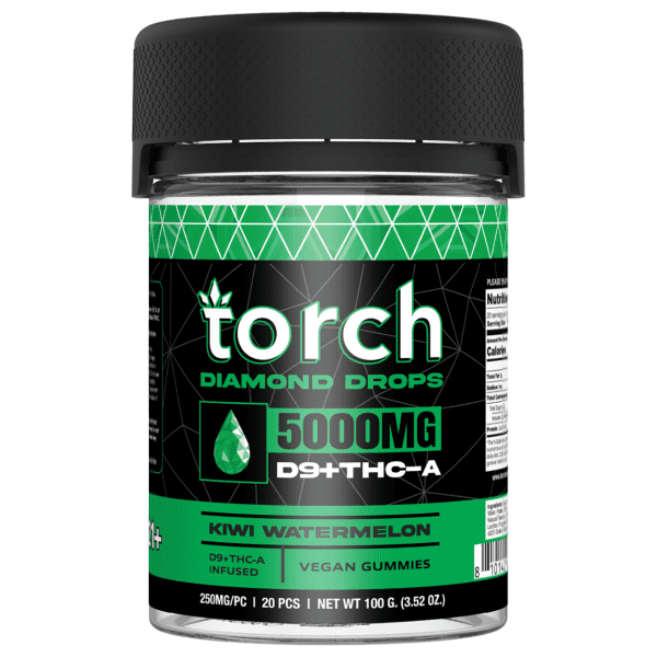 Torch Diamond Drops Gummies 5000mg - Kiwi Watermelon