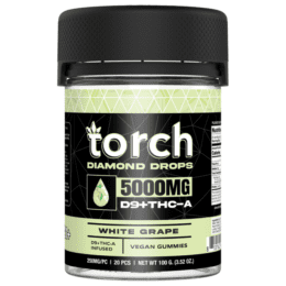 Torch Diamond Drops Gummies 5000mg - White Grape