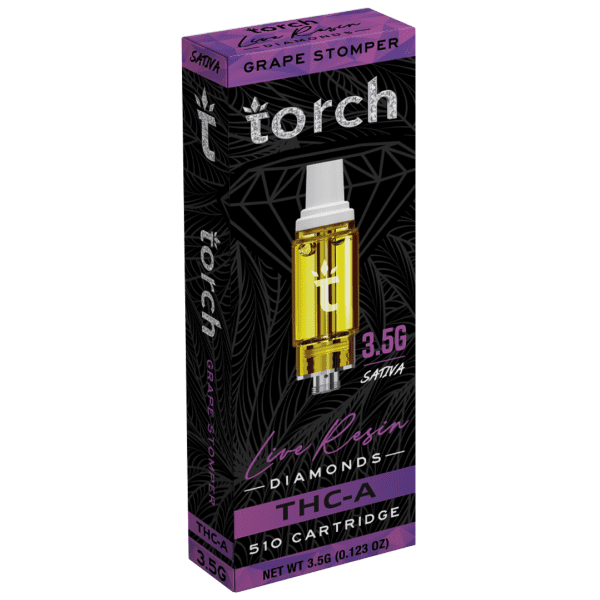 Torch Live Resin Diamonds Cartridge 3.5G - Grape Stomper (Sativa)