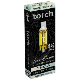 Torch Live Resin Diamonds Cartridge 3.5G - White Truffle (Indica)