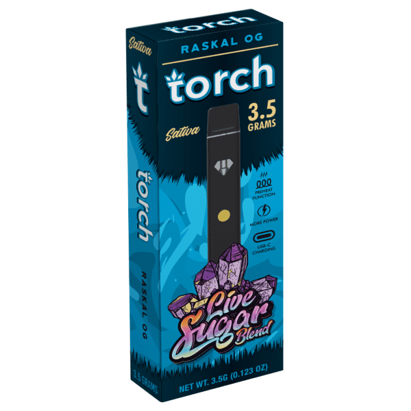 Torch Live Sugar Blend Disposable 3.5G - Raskal OG (Sativa)