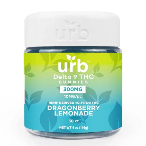 URB Delta 9 Gummies 300mg - Dragonberry Lemonade Flavor