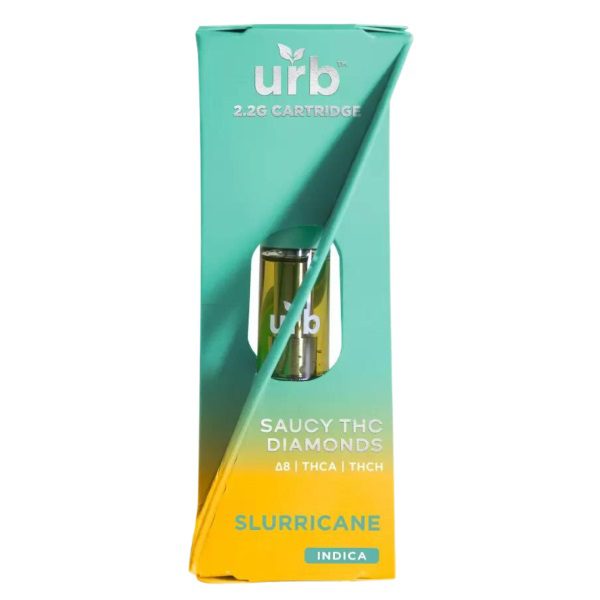 URB Saucy THC Diamonds Cartridge 2.2G - Slurricane (Indica)